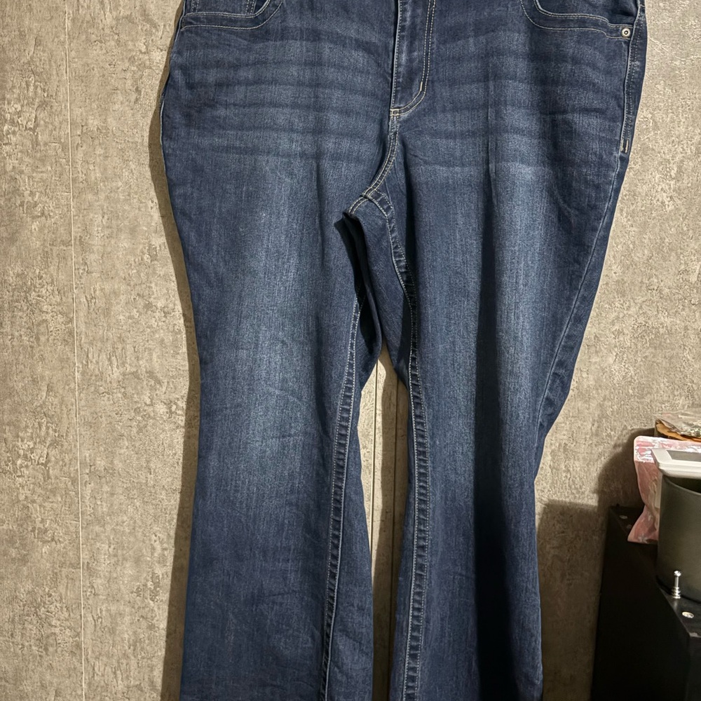 Maurices Deep Indigo Wide Leg Jeans